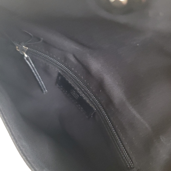 B-Low the Belt / black studded clutch/faux leather NWT - Picture 3 of 3